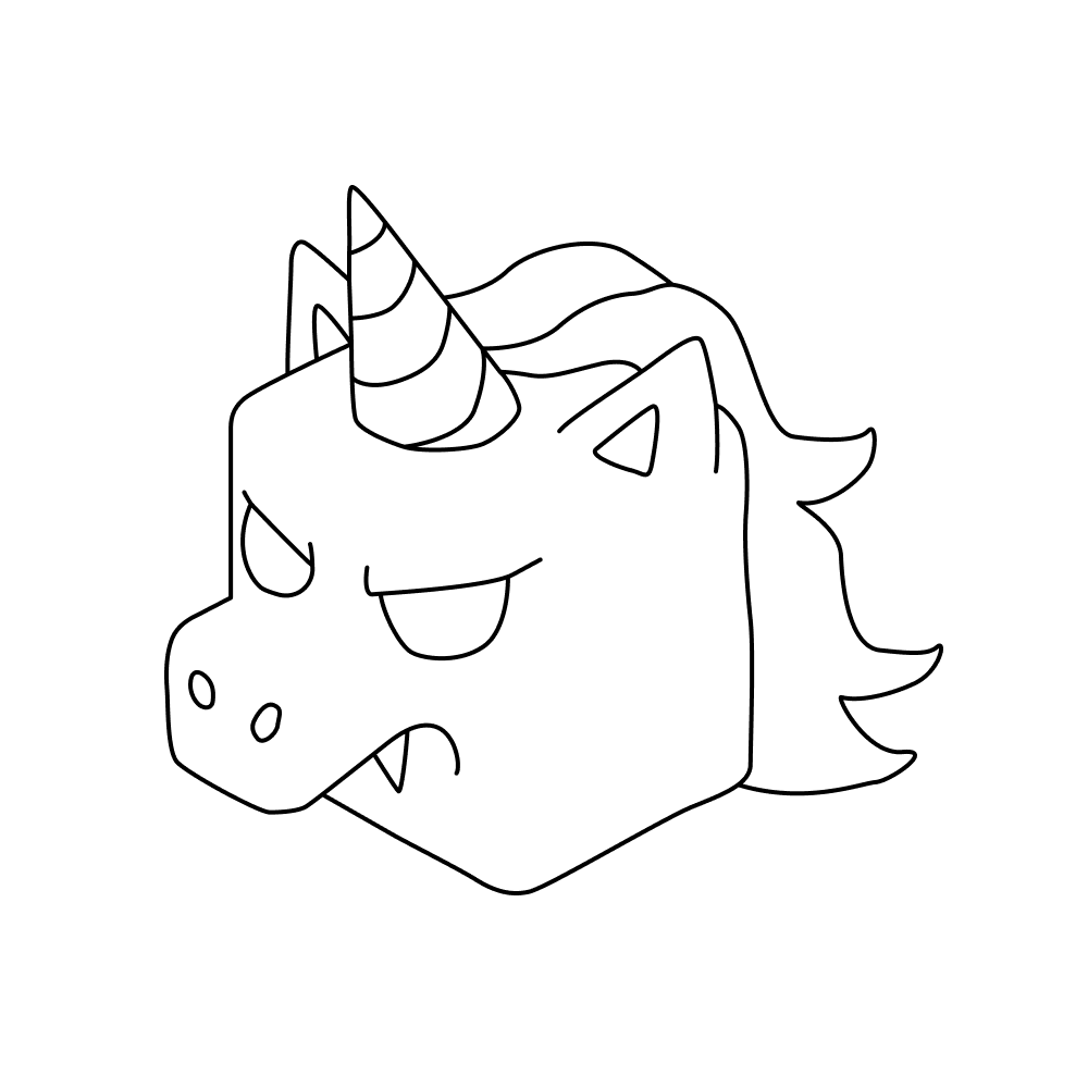Evil Unicorn_outlined